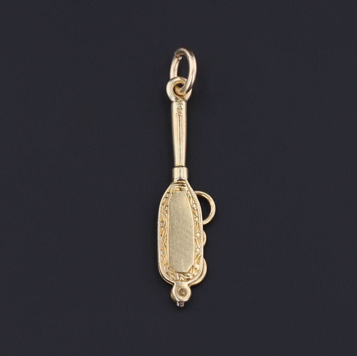 Antique Moveable Opera Glasses Charm of 14k Gold - Trademark Antiques