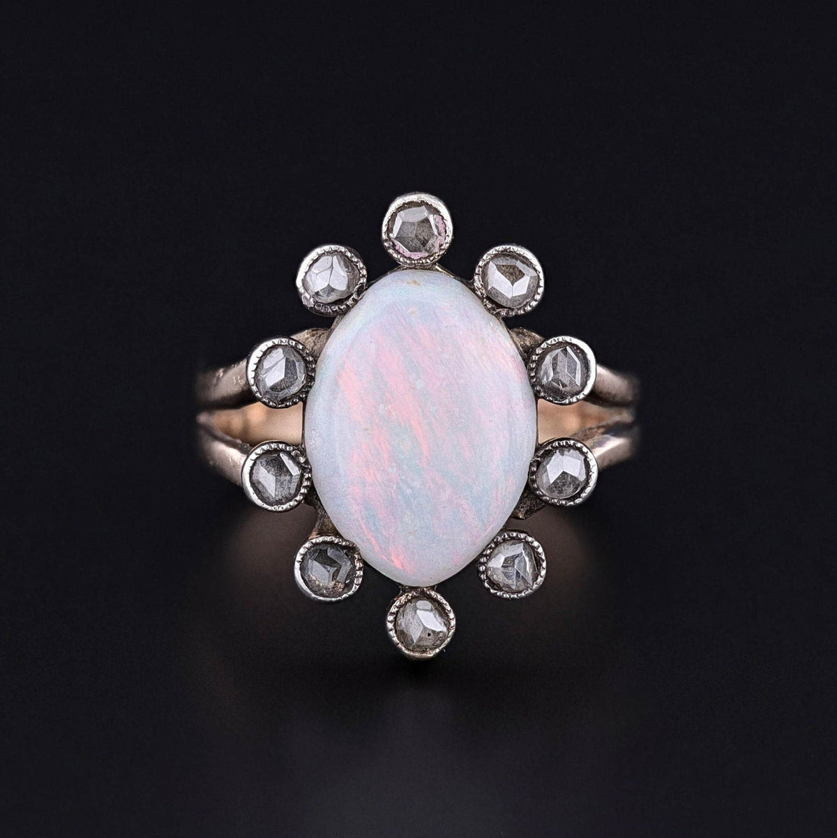 Antique Opal and Diamond Ring - Trademark Antiques