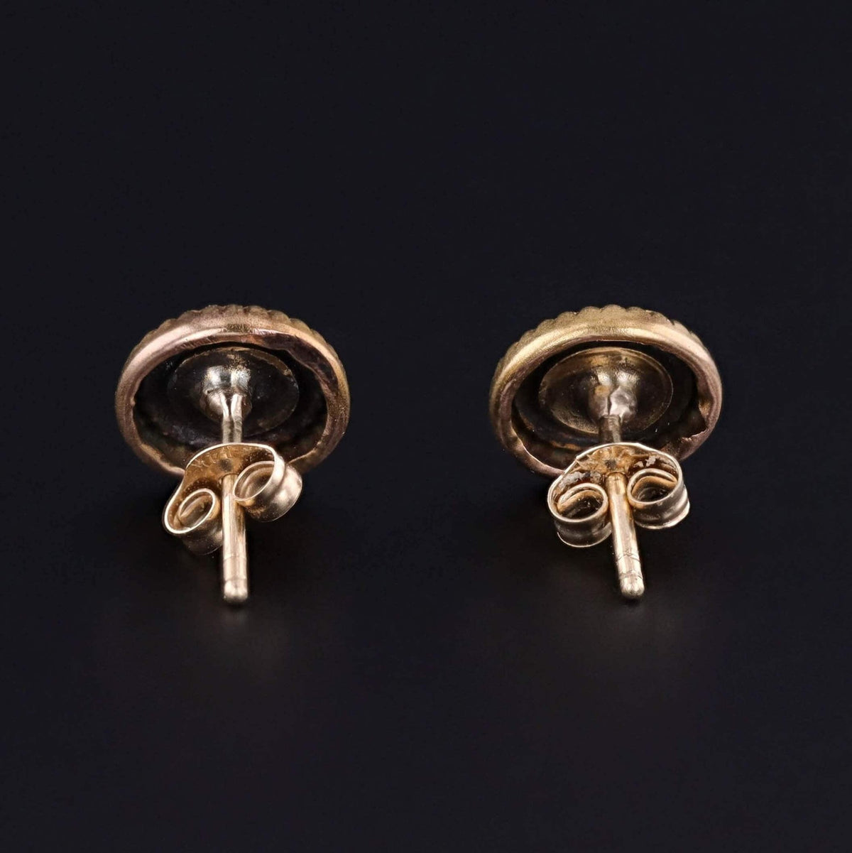 Antique Opal Conversion Earrings of 10k Gold - Trademark Antiques