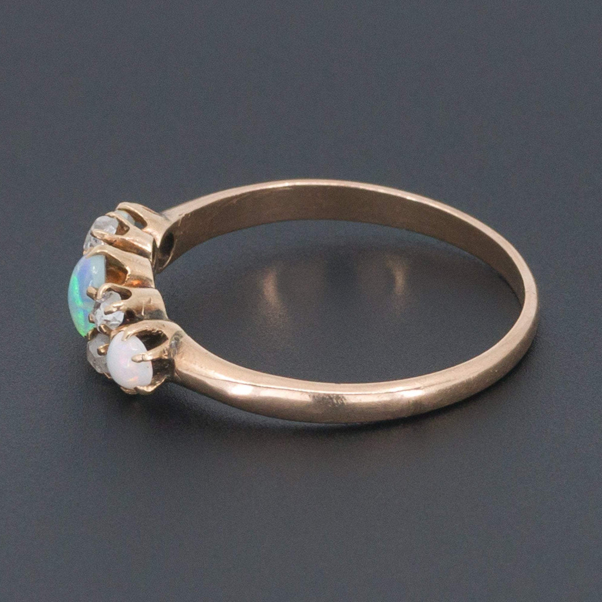 Antique Opal Ring | 14k Gold Opal Ring - Trademark Antiques