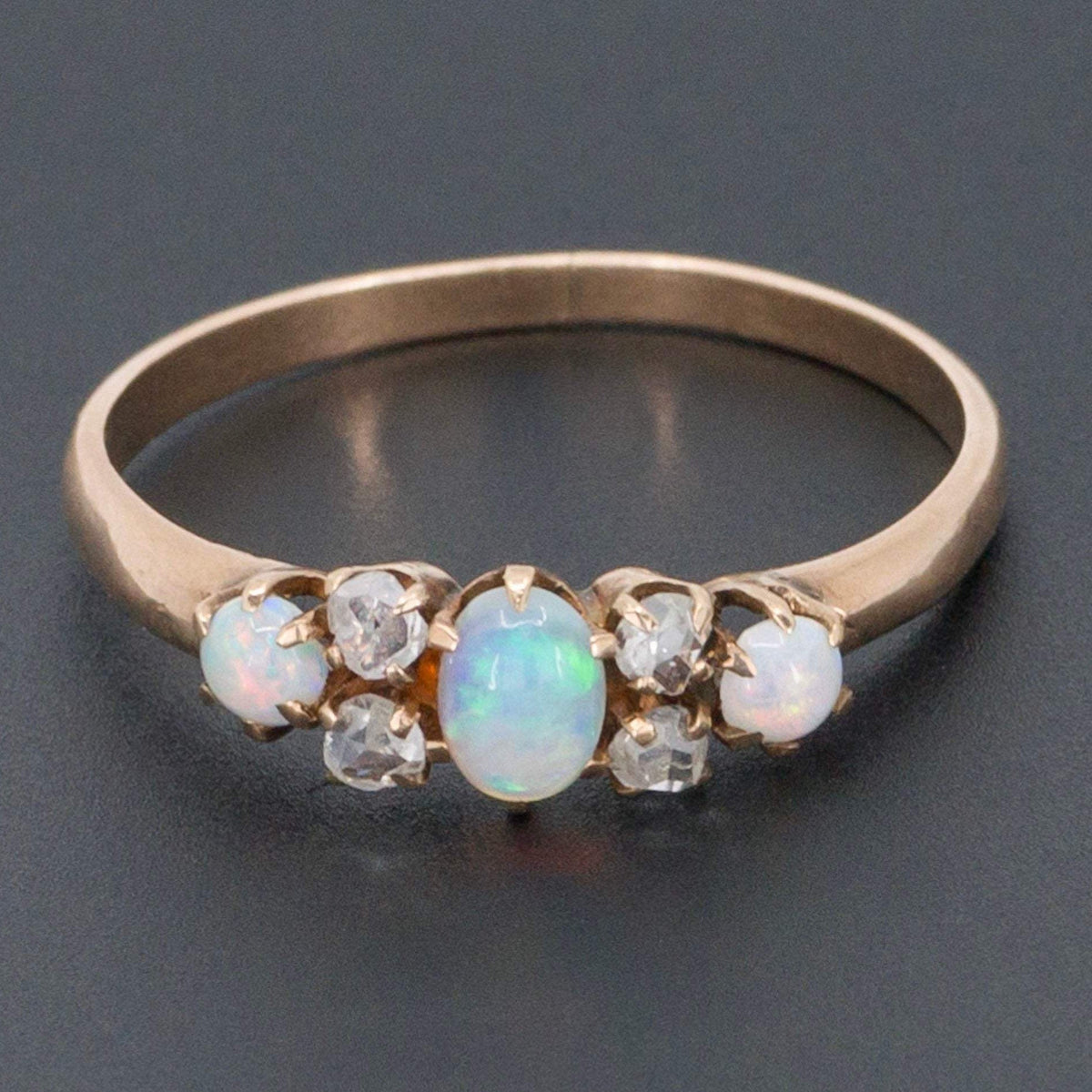 Antique Opal Ring | 14k Gold Opal Ring - Trademark Antiques