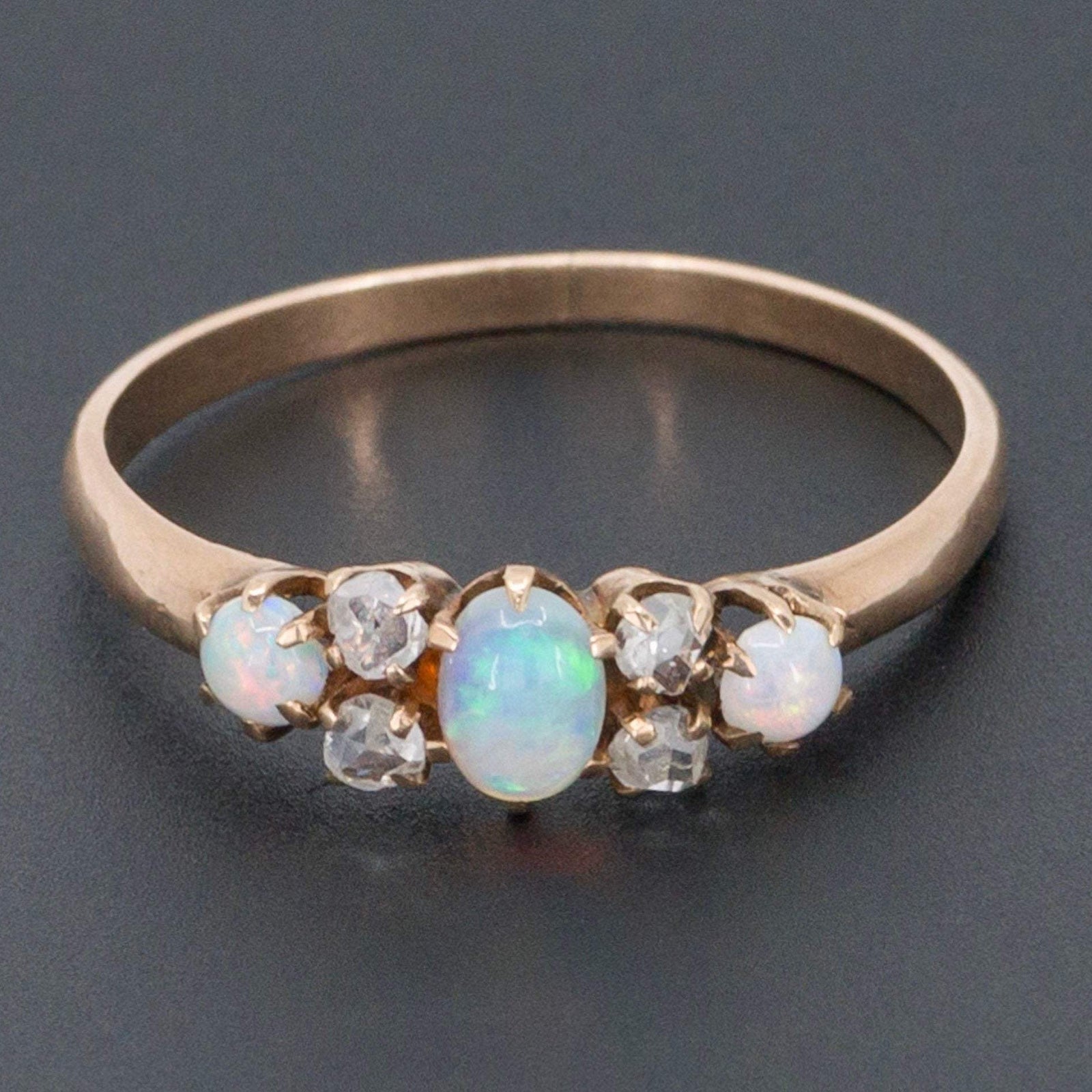 Antique Opal Ring | 14k Gold Opal Ring - Trademark Antiques