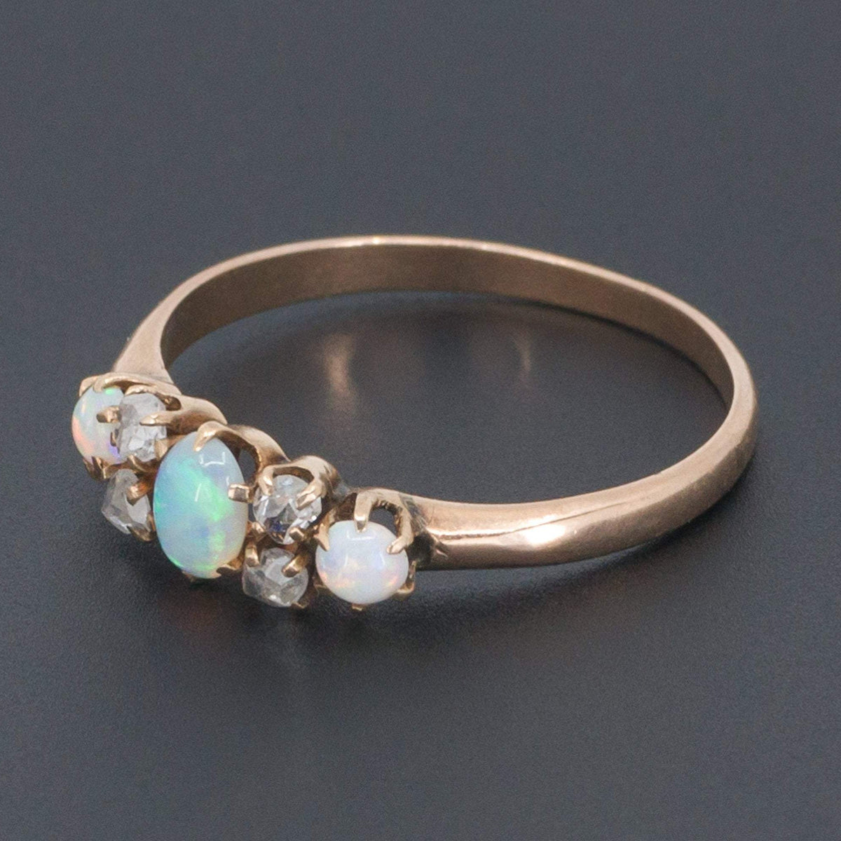 Antique Opal Ring | 14k Gold Opal Ring - Trademark Antiques