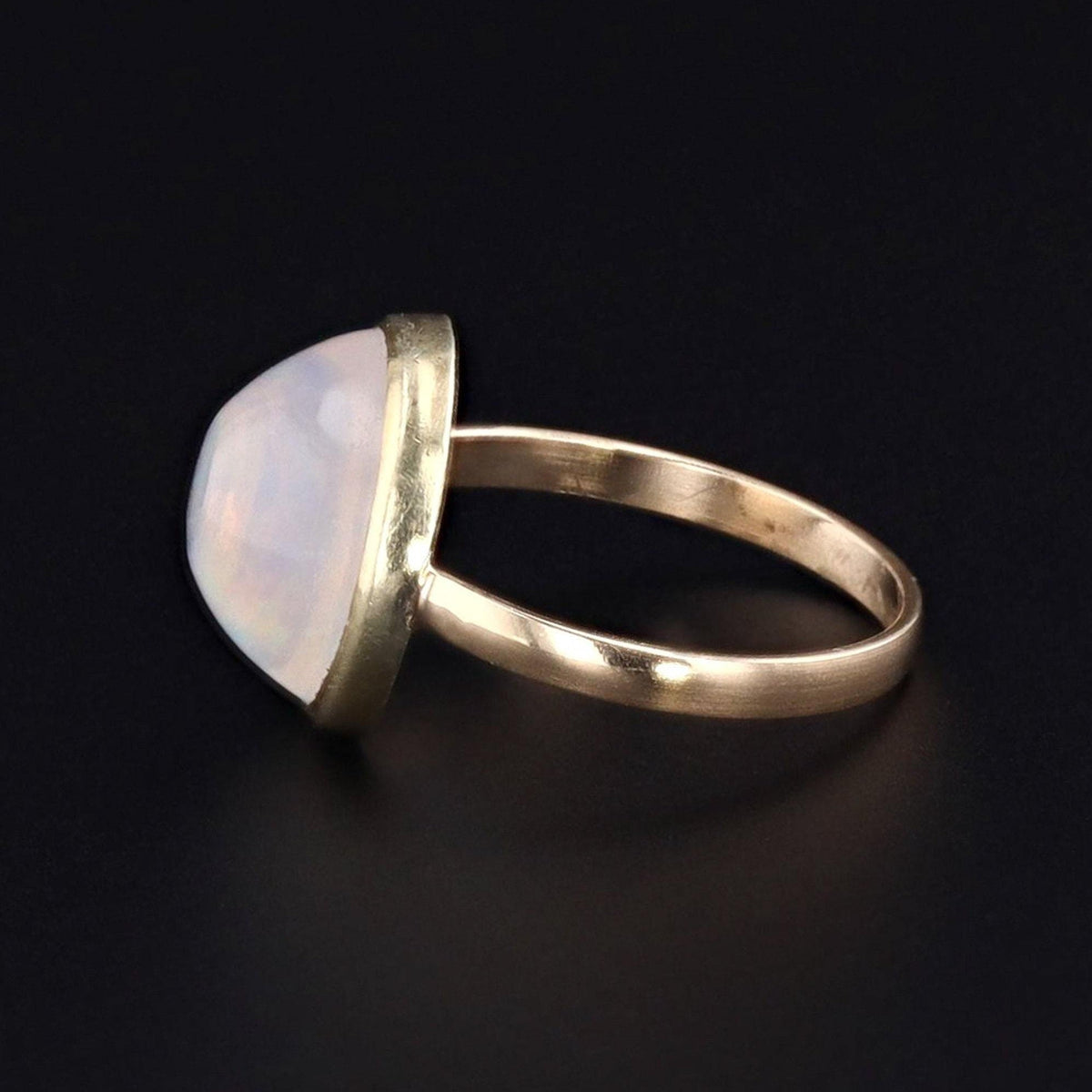 Antique Opal Ring | Jelly Opal Cabochon Ring - Trademark Antiques