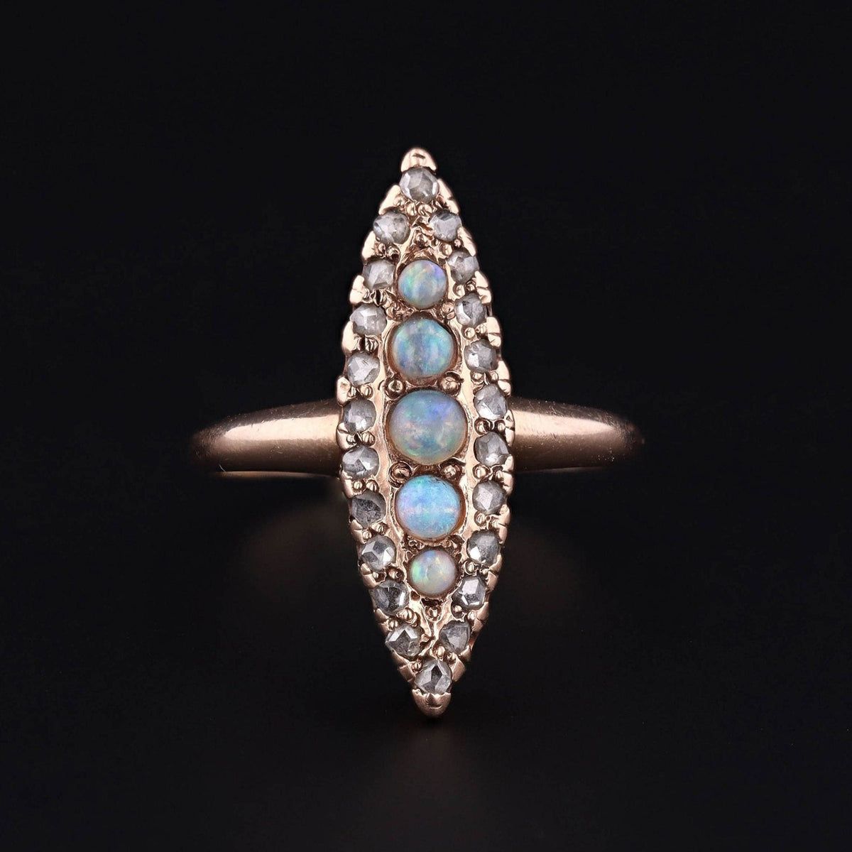Antique Opal Ring | Navettte Ring - Trademark Antiques