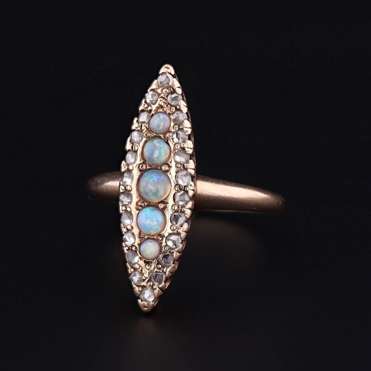 Antique Opal Ring | Navettte Ring - Trademark Antiques