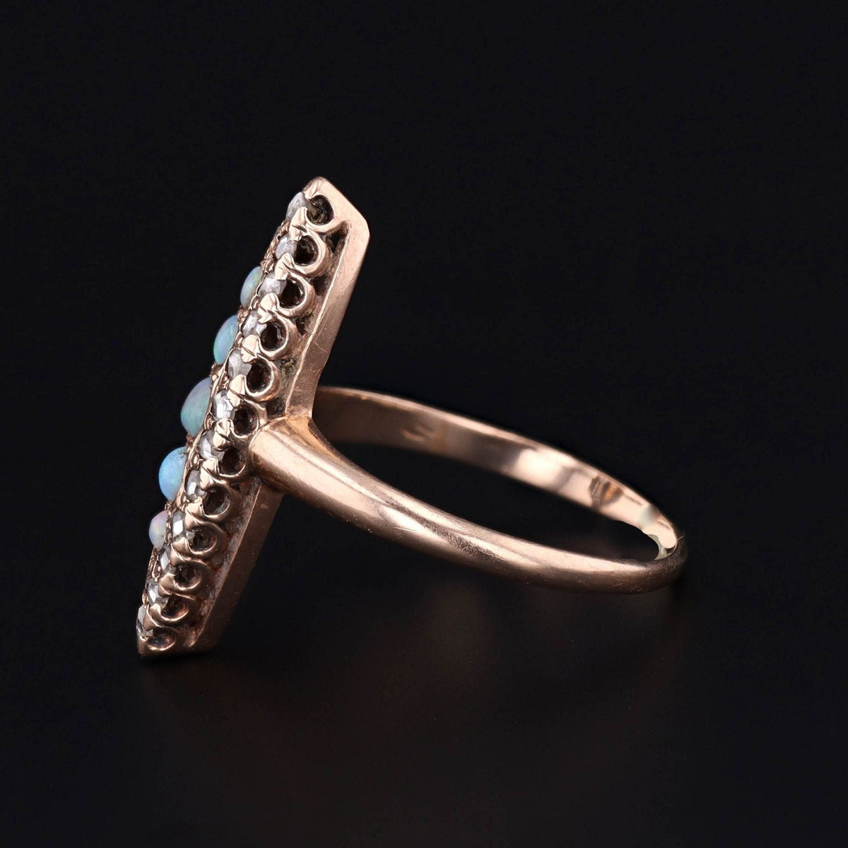 Antique Opal Ring | Navettte Ring - Trademark Antiques