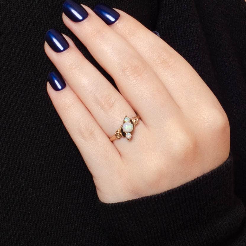 Antique Opal Ring of 10k Gold - Trademark Antiques