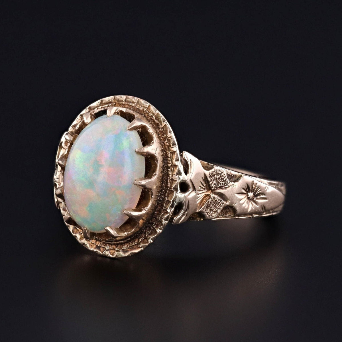 Antique Opal Ring of 14k Gold - Trademark Antiques