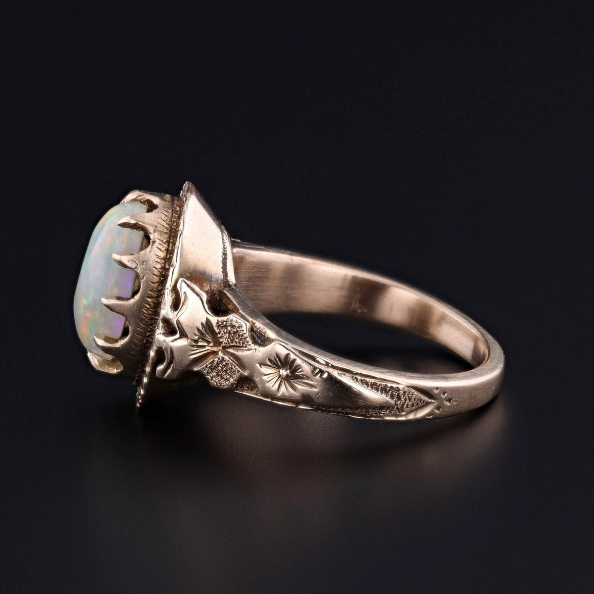 Antique Opal Ring of 14k Gold - Trademark Antiques