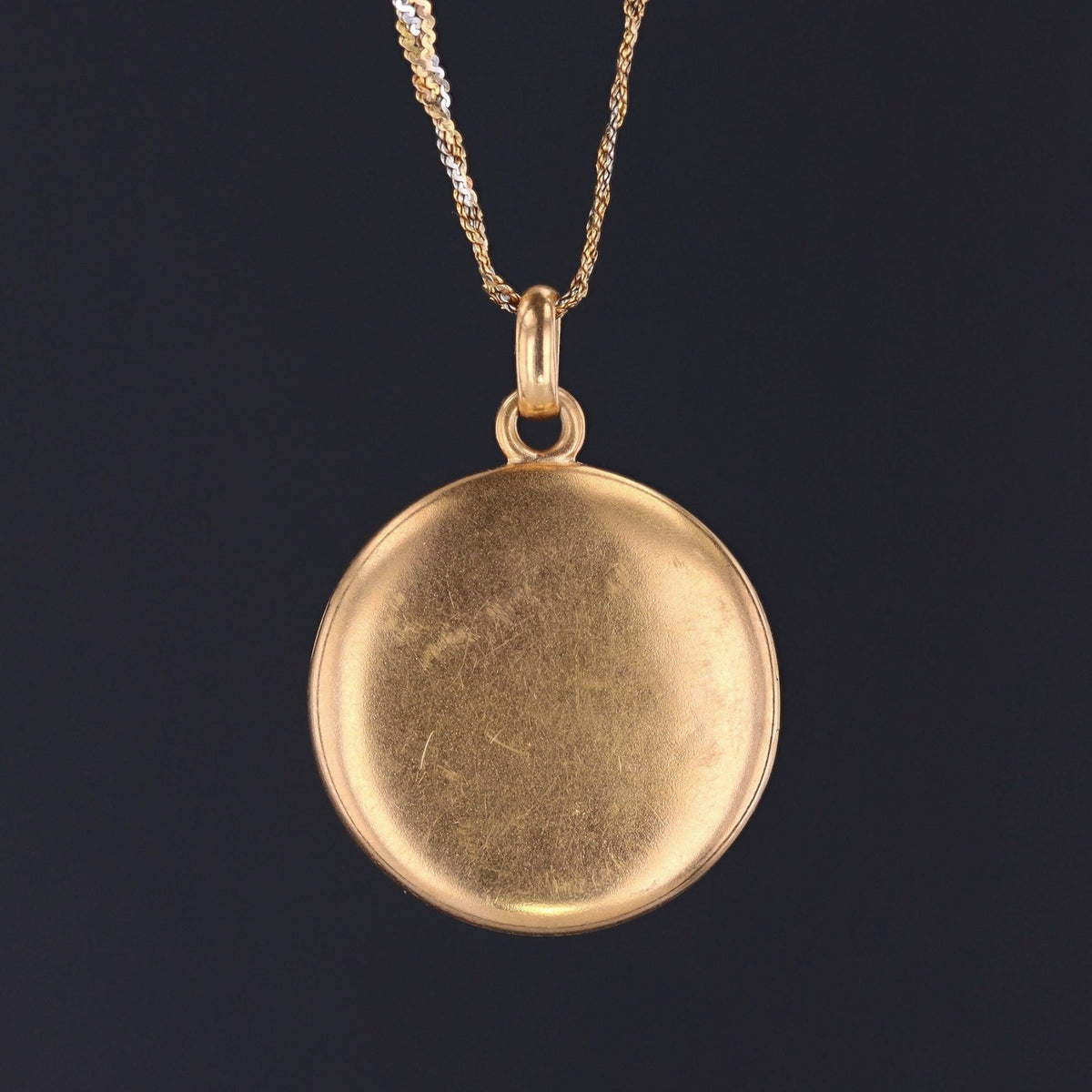 Antique Owl Locket | Antique Gold Locket - Trademark Antiques