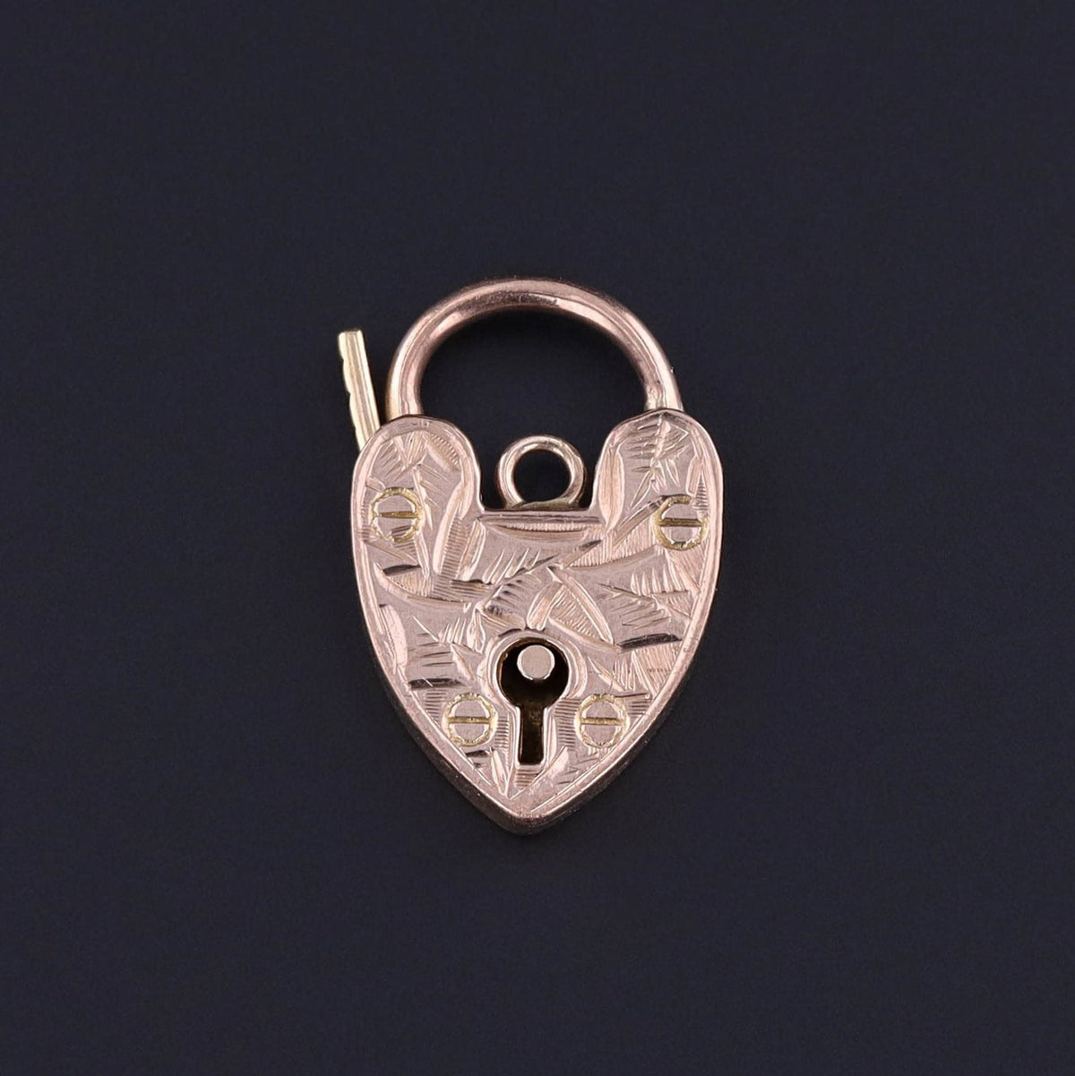 Antique Padlock Pendant of 9ct Gold - Trademark Antiques