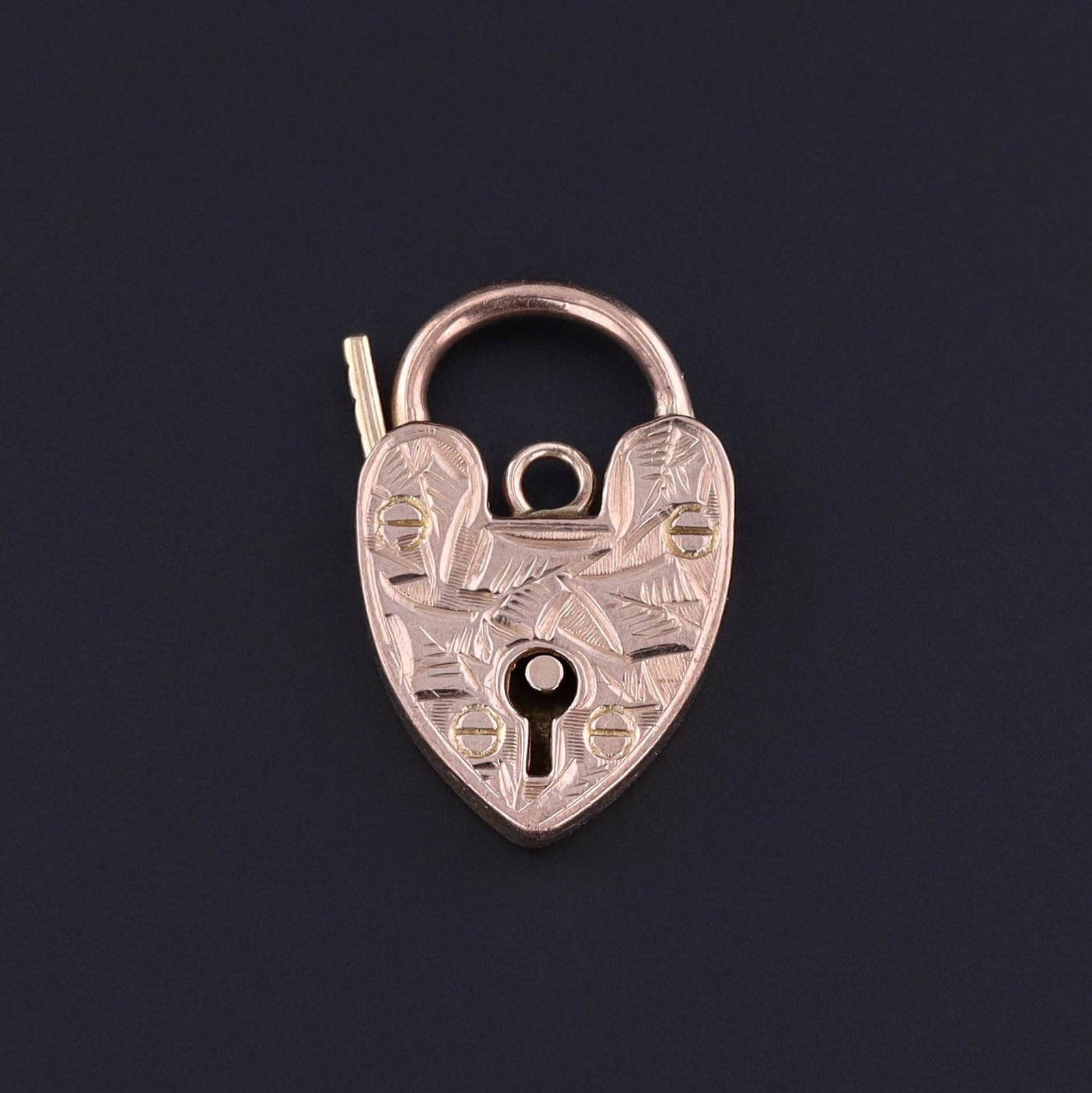 Antique Padlock Pendant of 9ct Gold - Trademark Antiques