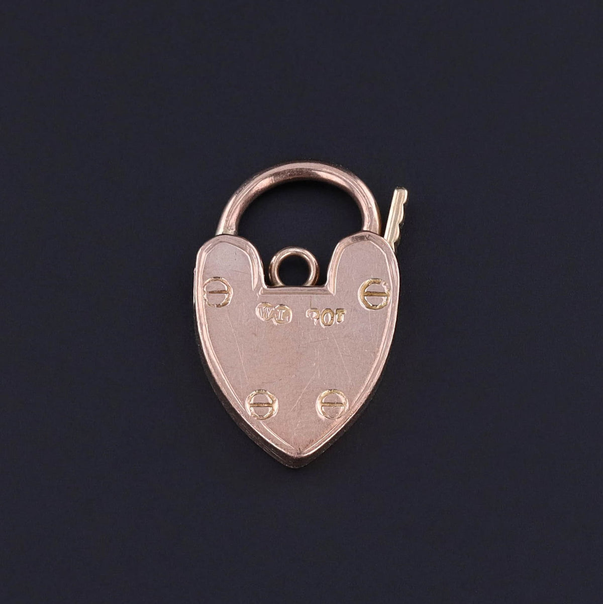 Antique Padlock Pendant of 9ct Gold - Trademark Antiques