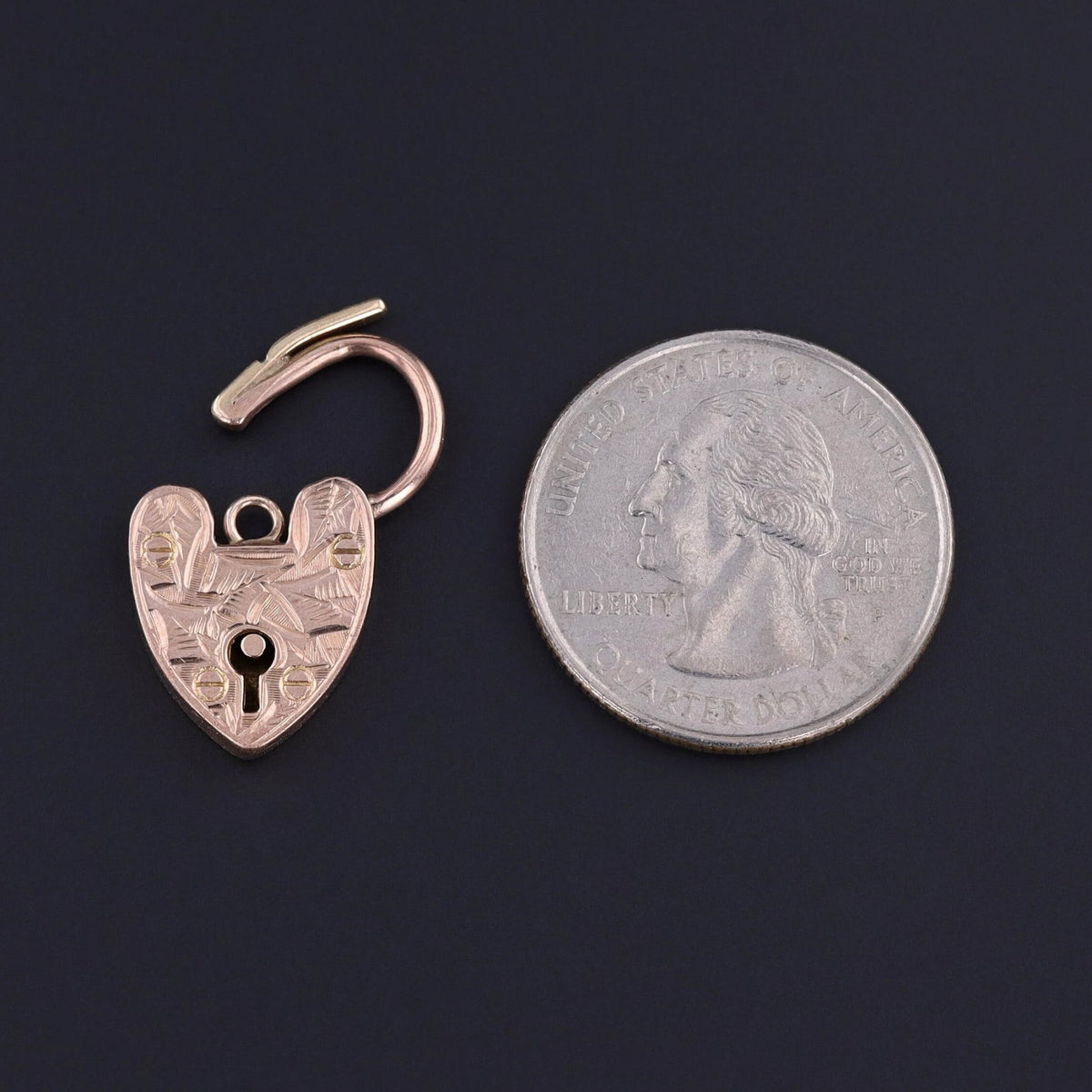 Antique Padlock Pendant of 9ct Gold - Trademark Antiques