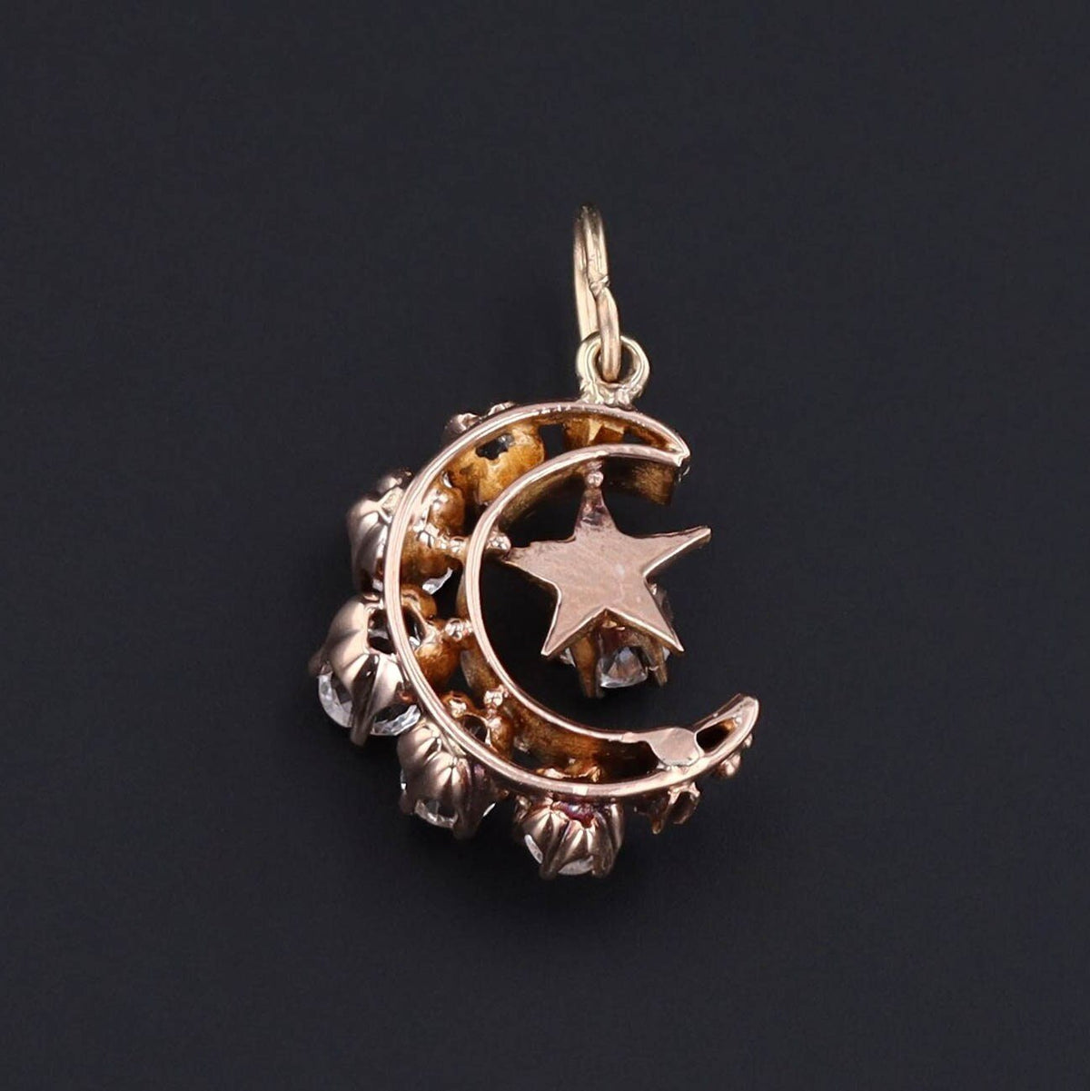 Antique Paste Crescent of 14k Gold - Trademark Antiques