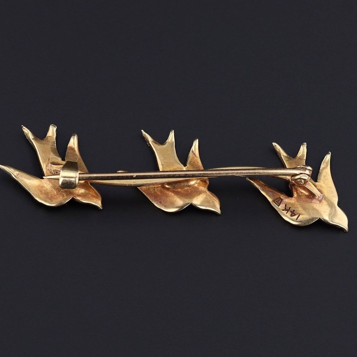 Antique Pearl Bird Brooch | Antique Swallow Brooch - Trademark Antiques