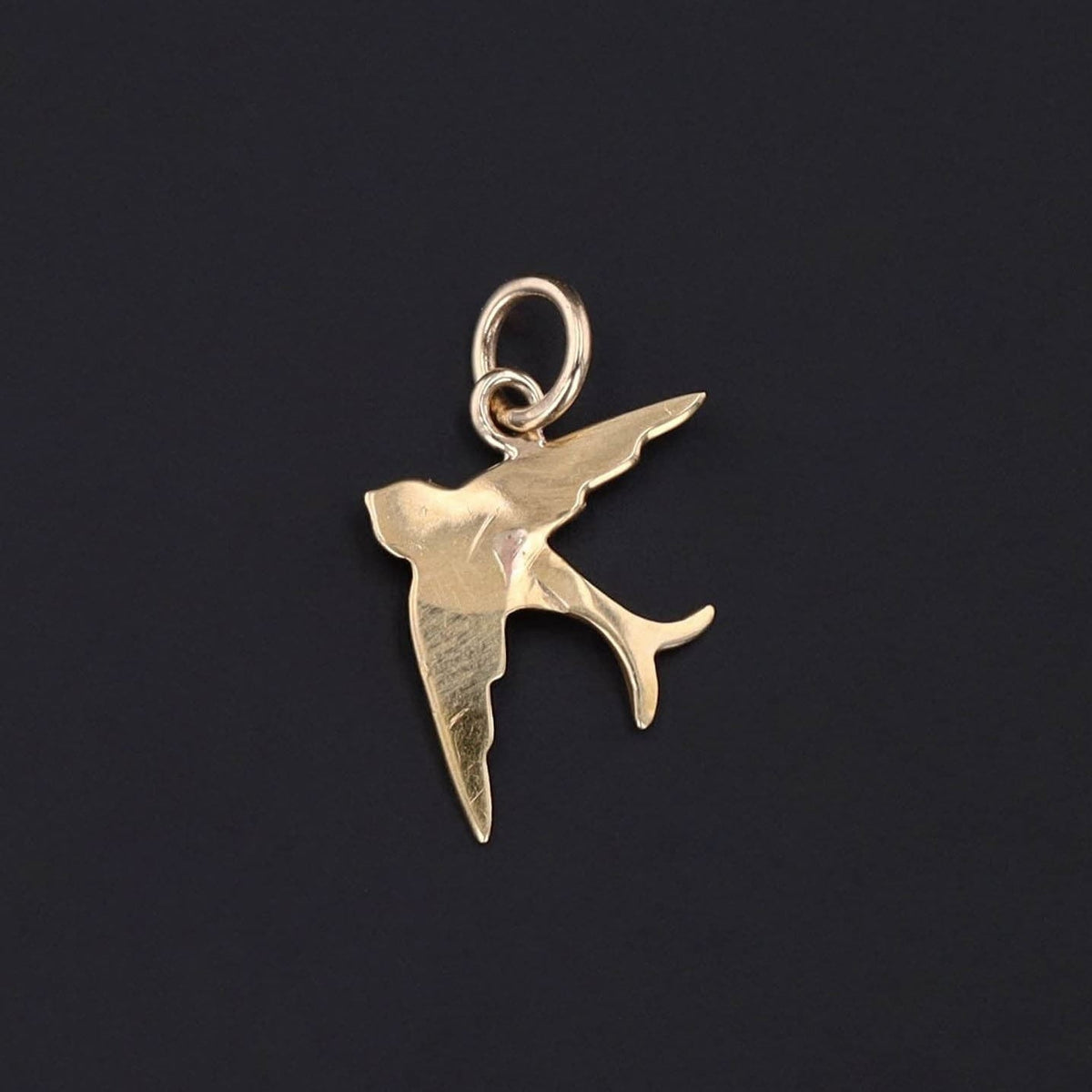 Antique Pearl Bird Charm of 14k Gold - Trademark Antiques