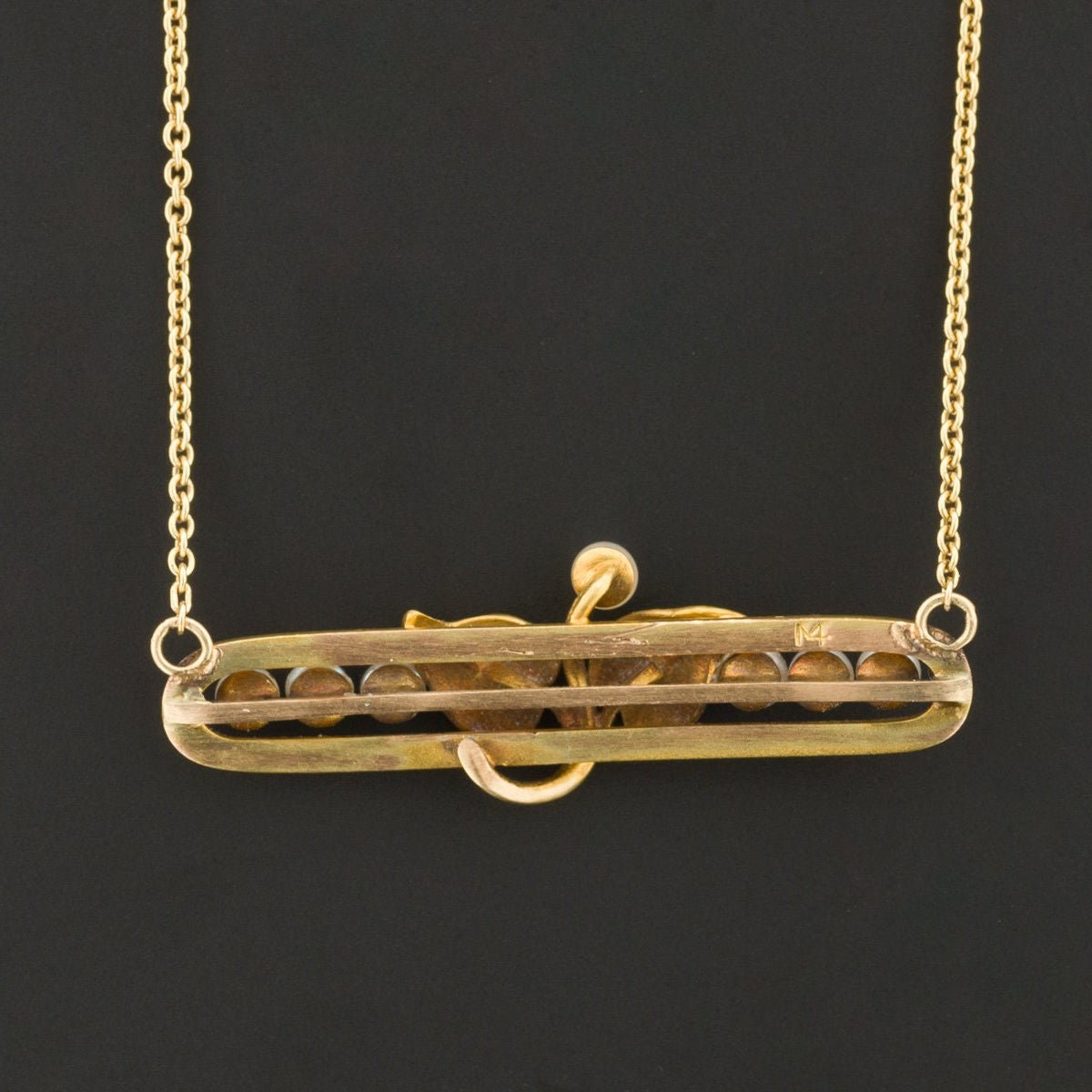Antique Pearl Conversion Necklace of 14k Gold - Trademark Antiques