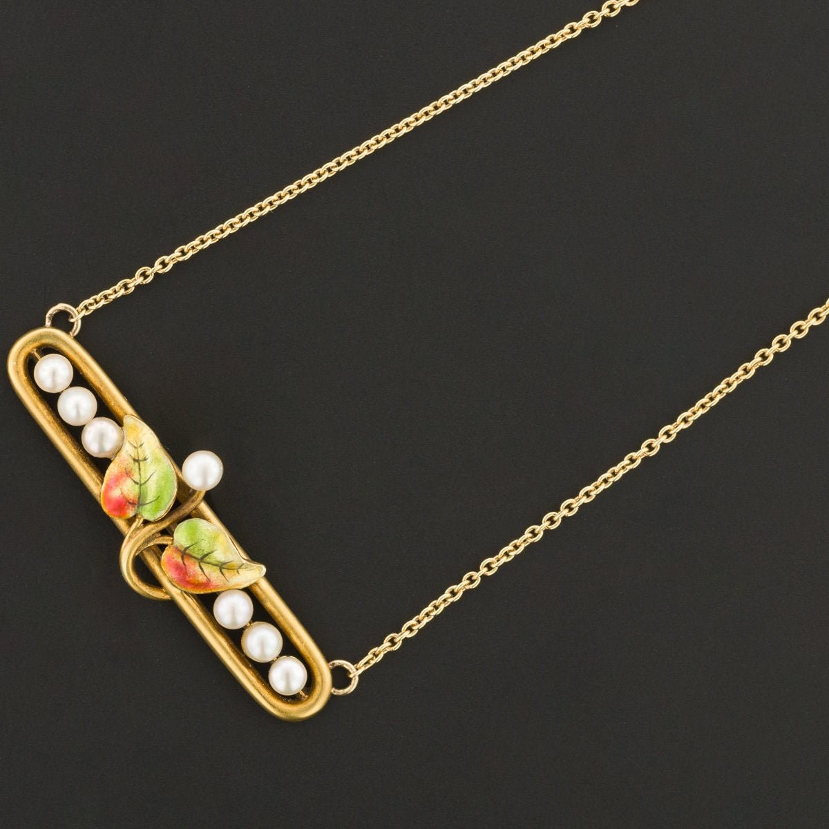 Antique Pearl Conversion Necklace of 14k Gold - Trademark Antiques