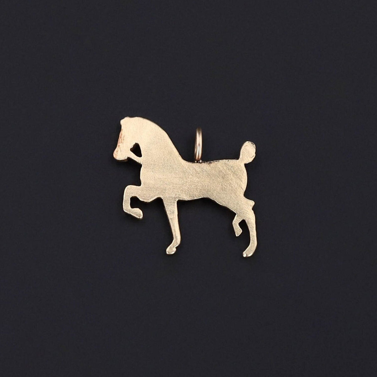 Antique Pearl Horse Charm of 14k Gold - Trademark Antiques