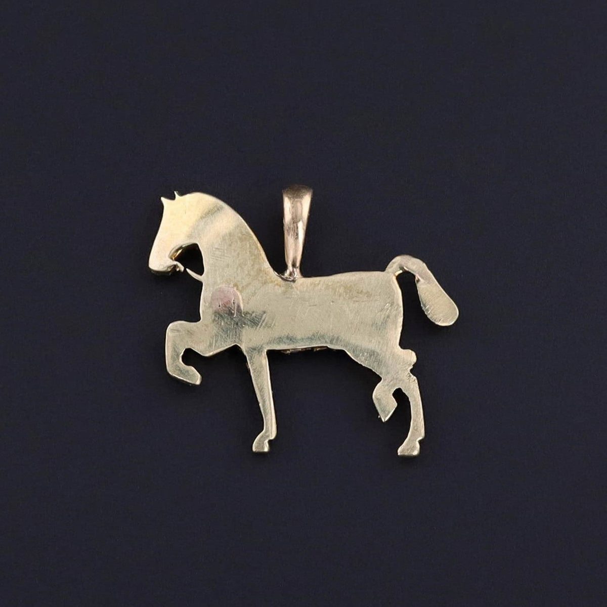 Antique Pearl Horse Charm of 14k Gold - Trademark Antiques