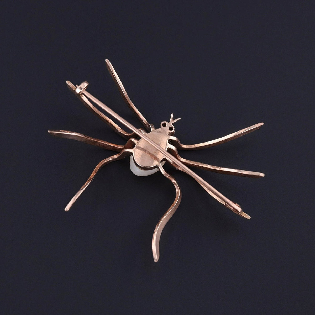 Antique Pearl Spider Brooch of 10k Gold - Trademark Antiques