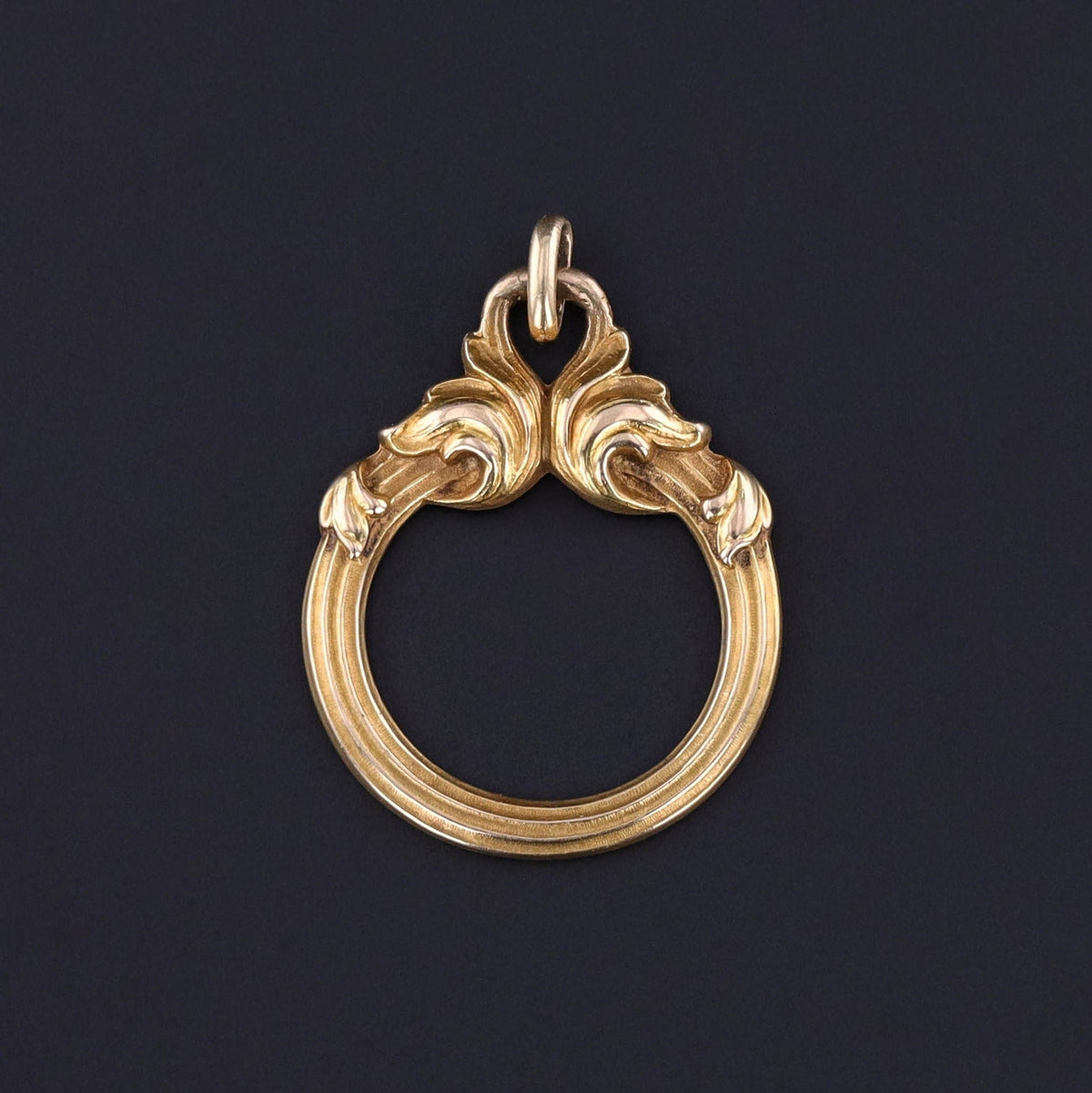 Antique Pendant or Charm Holder of 14k Gold - Trademark Antiques