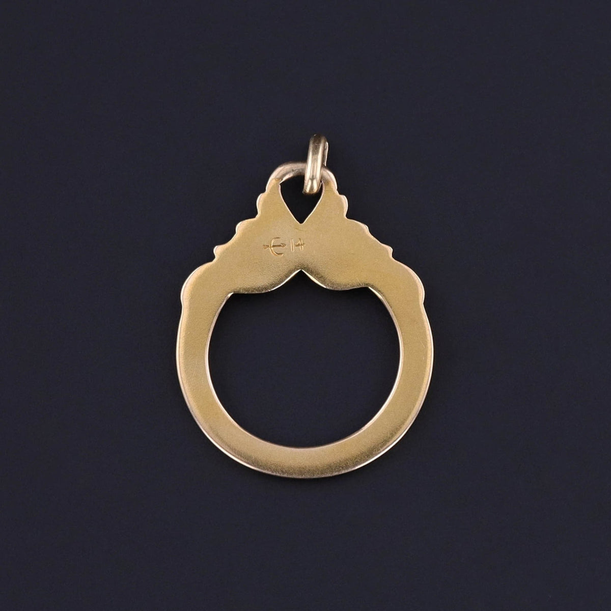 Antique Pendant or Charm Holder of 14k Gold - Trademark Antiques