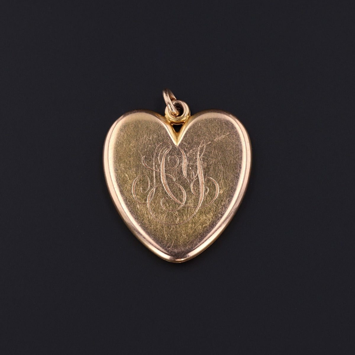 Antique Purple Flower Locket | Antique Enamel Locket - Trademark Antiques