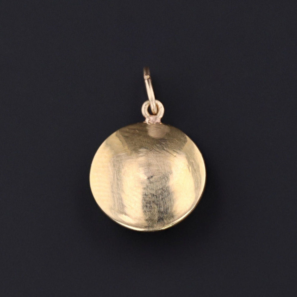 Antique Reverse Carved Terrier Dog Pendant of 14k Gold - Trademark Antiques
