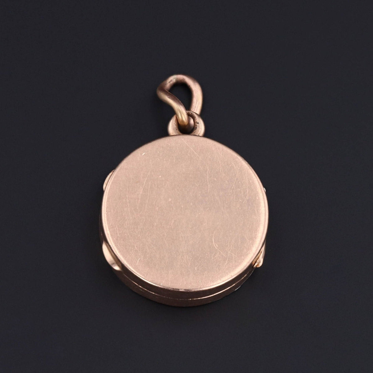 Antique Rose Gold &amp; Platinum Locket | Mixed Metal Locket - Trademark Antiques