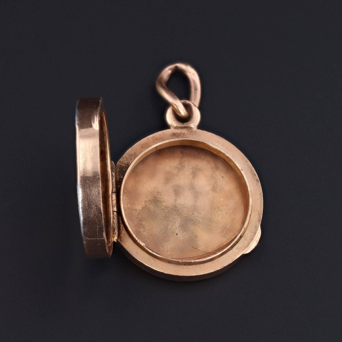 Antique Rose Gold &amp; Platinum Locket | Mixed Metal Locket - Trademark Antiques