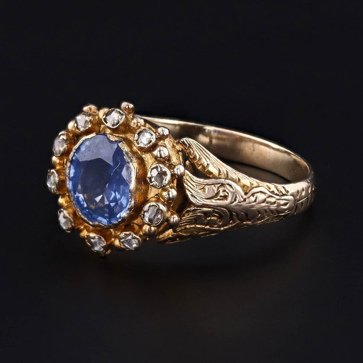 Antique Sapphire Ring | Victorian Ring - Trademark Antiques