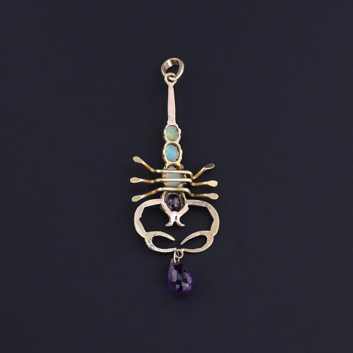 Antique Scorpion Pendant of 10k Gold - Trademark Antiques