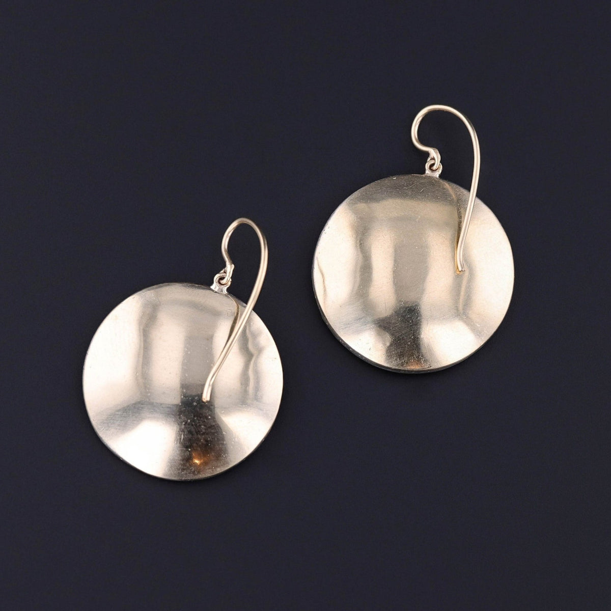 Antique Shakudo Conversion Earrings - Trademark Antiques