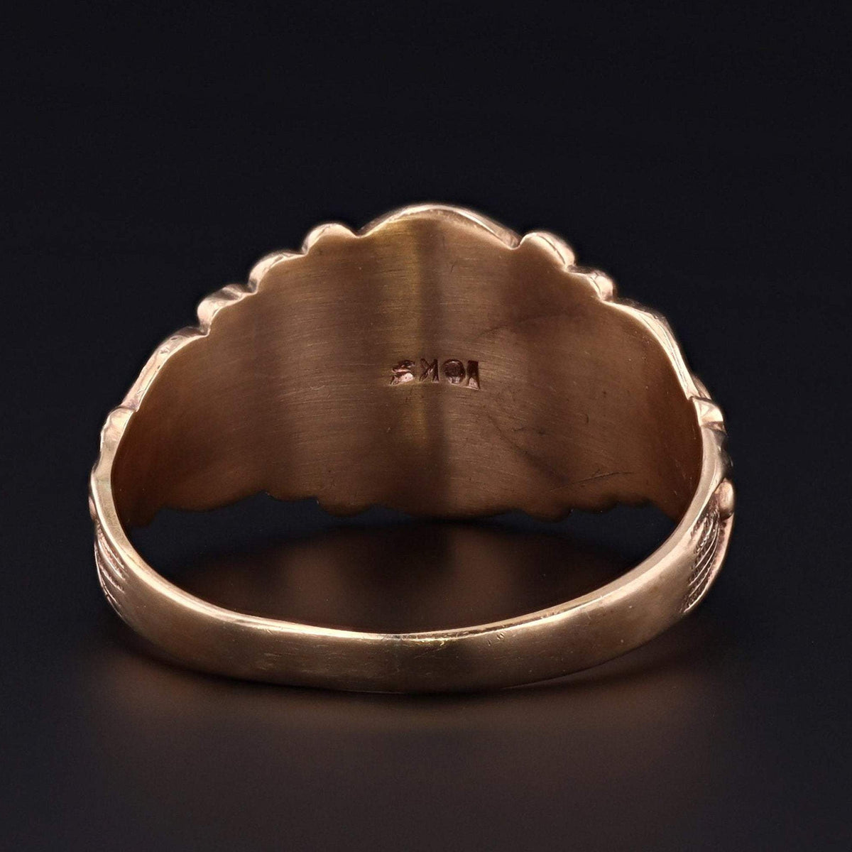 Antique Signet Ring | AG Initial Ring - Trademark Antiques