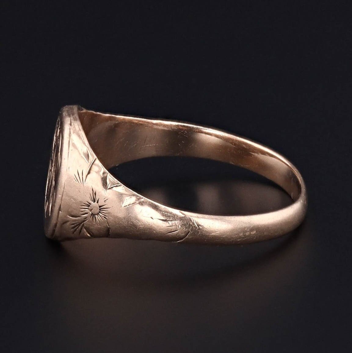 Antique Signet Ring | EFR Initial Ring - Trademark Antiques