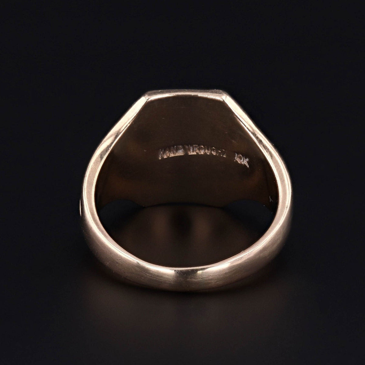 Antique Signet Ring Initials WEP or WES of 10k Gold - Trademark Antiques