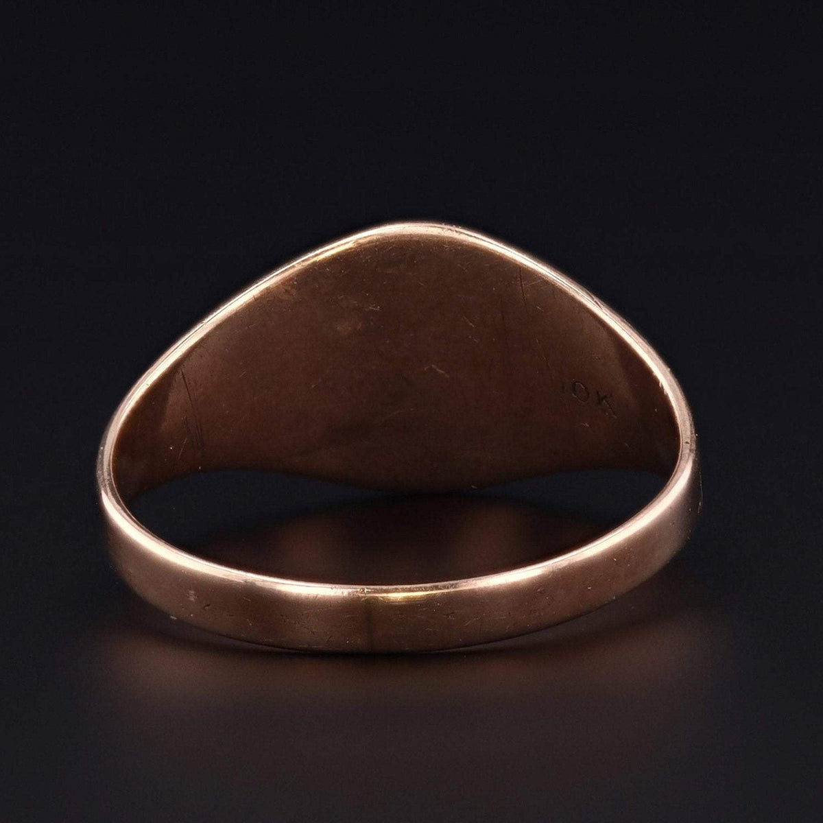 Antique Signet Ring | Letter G or D Initial Ring - Trademark Antiques