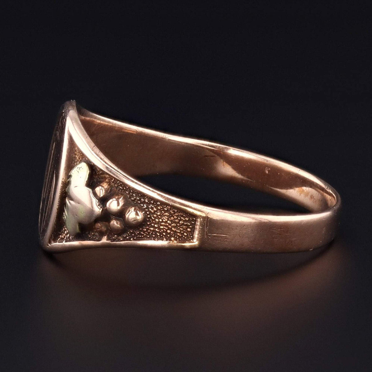 Antique Signet Ring | Letter G or D Initial Ring - Trademark Antiques