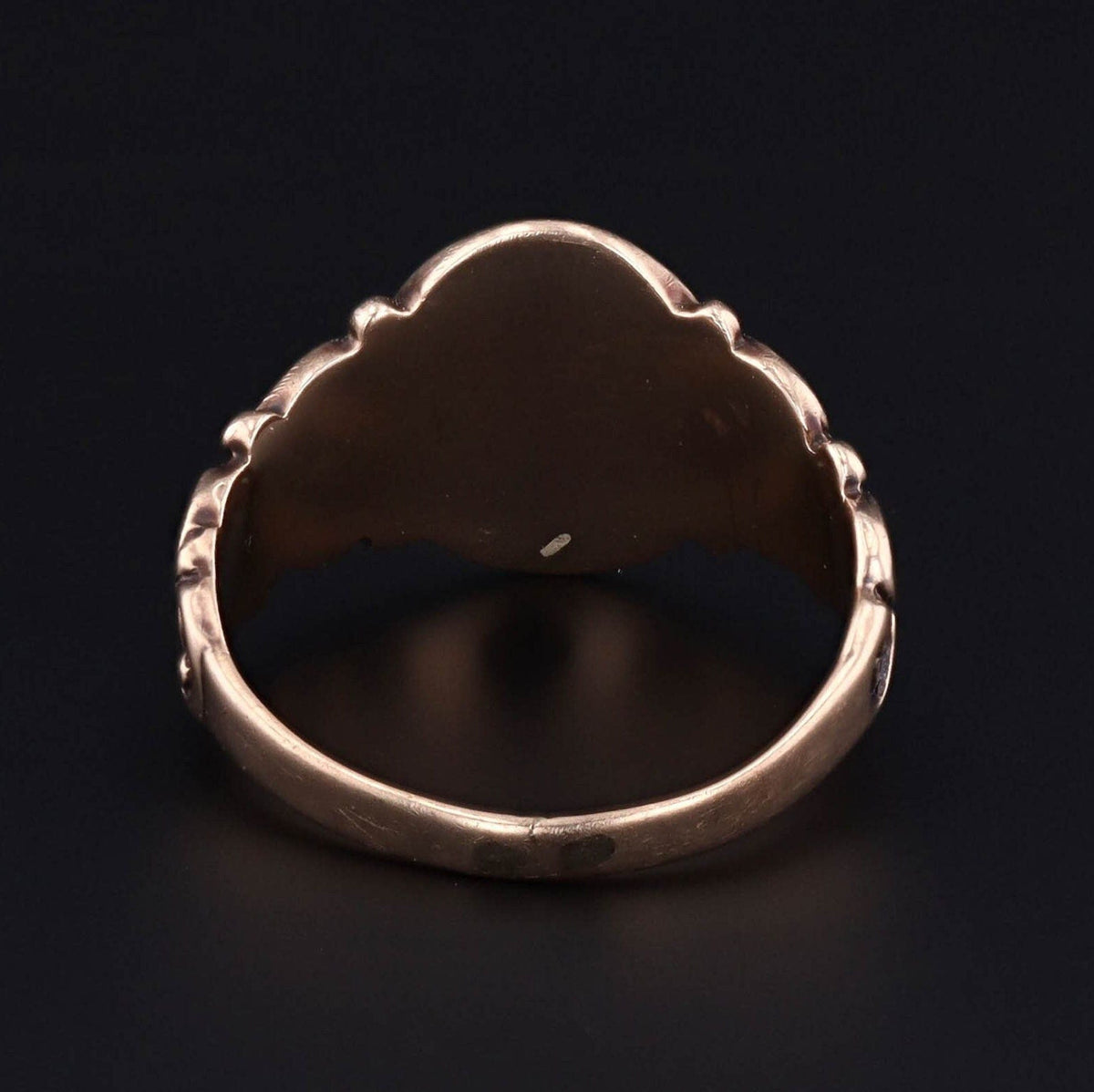 Antique Signet Ring | Letter S Initial Ring - Trademark Antiques