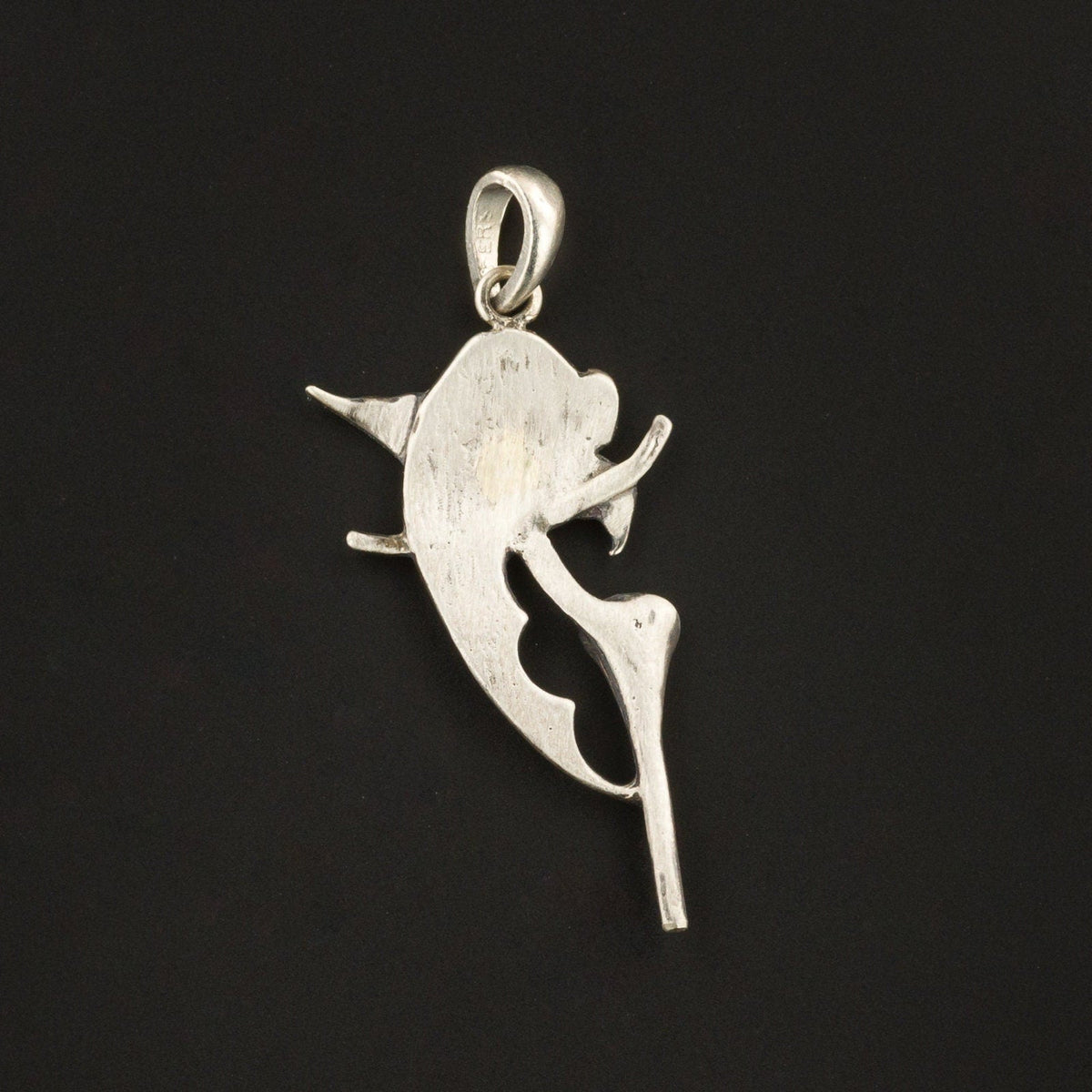 Antique Silver and Enamel Hummingbird Pendant - Trademark Antiques