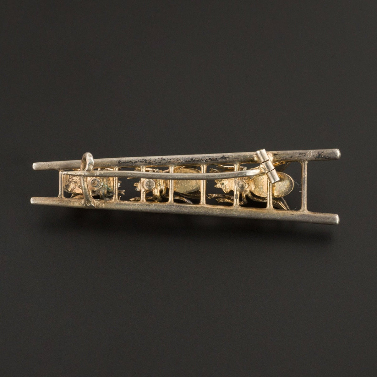 Antique Silver Fly Brooch | Victorian Bug Brooch - Trademark Antiques