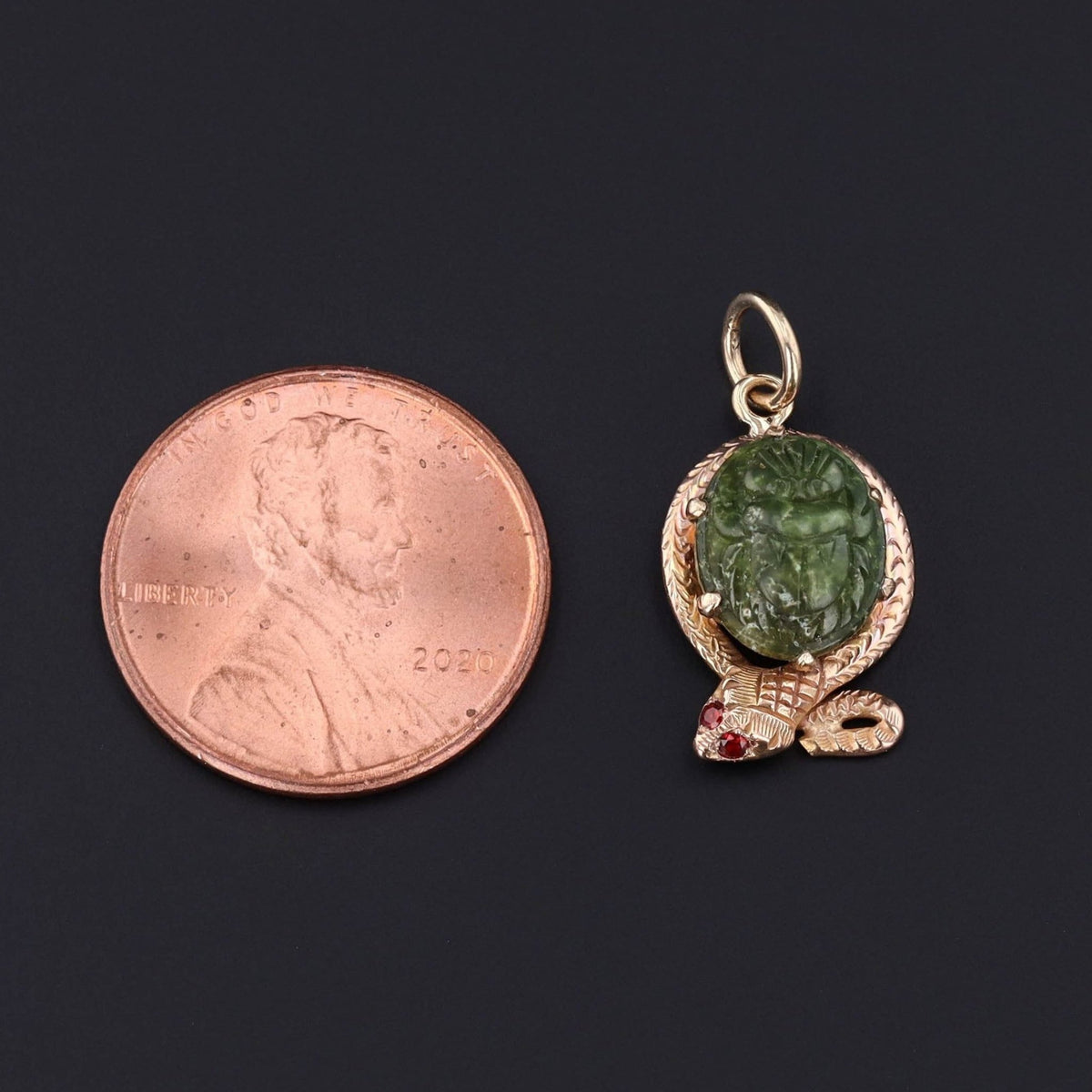Antique Snake Charm | Faience Snake Charm - Trademark Antiques
