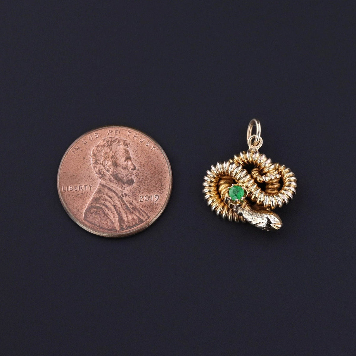 Antique Snake Charm of 10k Gold - Trademark Antiques
