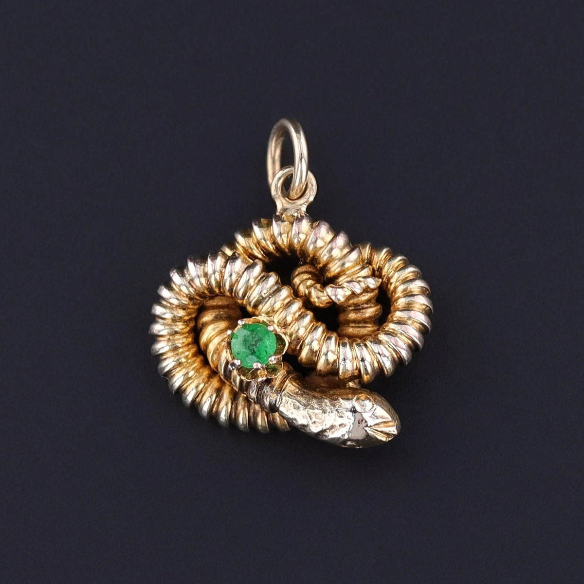 Antique Snake Charm of 10k Gold - Trademark Antiques