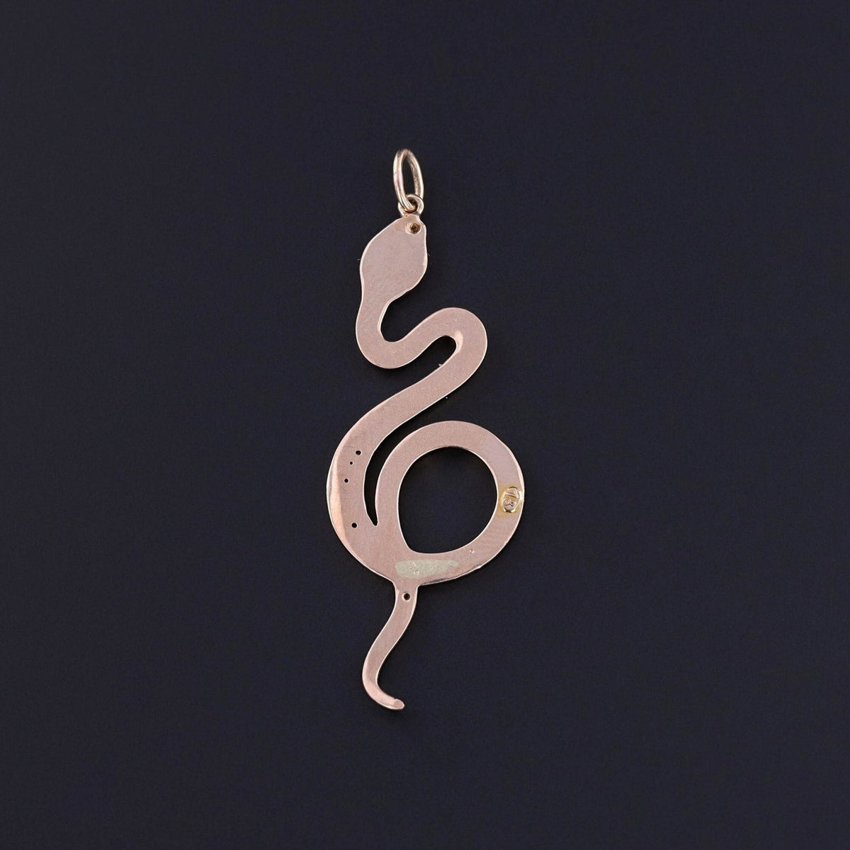 Antique Snake Pendant of 18k Gold - Trademark Antiques