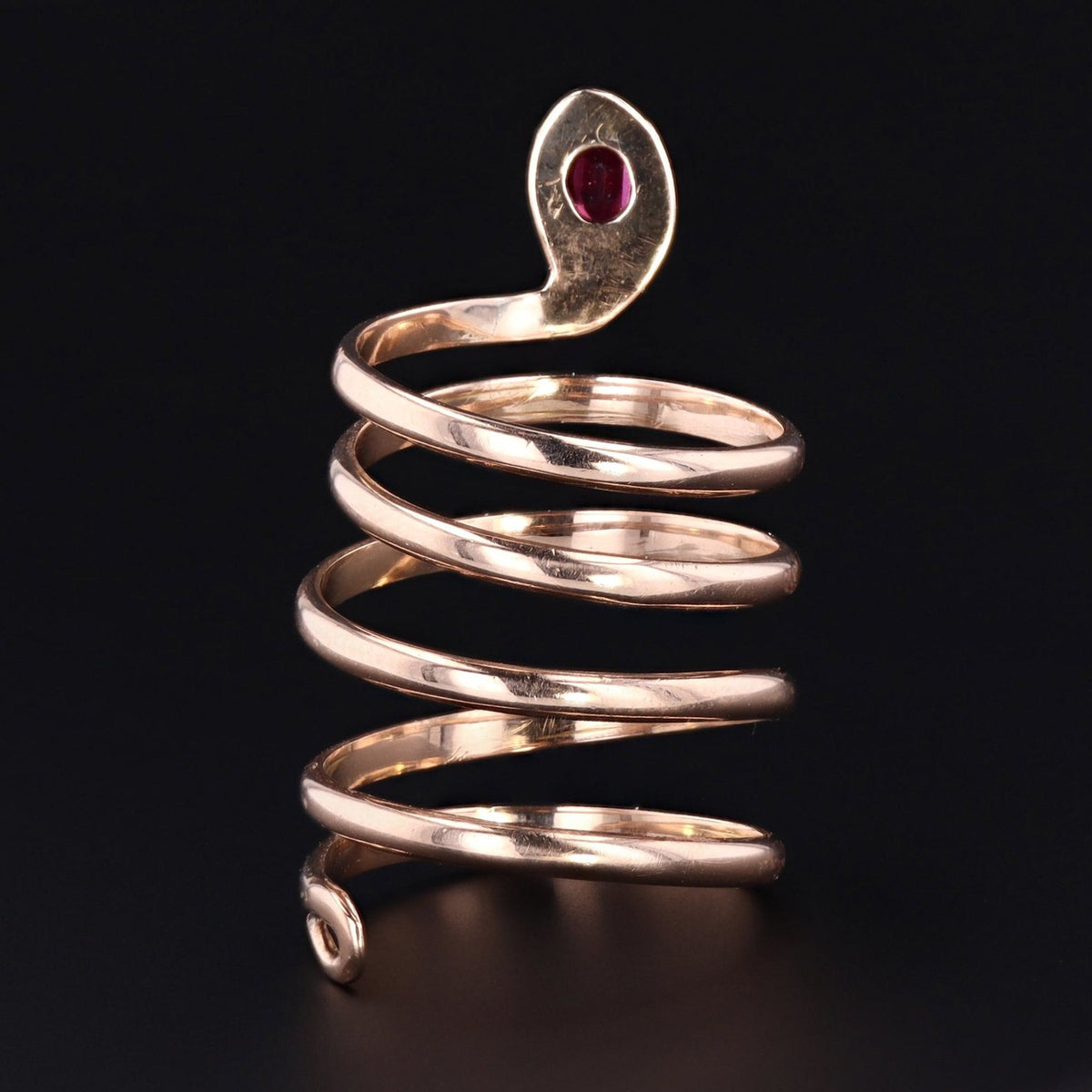 Antique Snake Ring | 14k Gold Snake Ring - Trademark Antiques