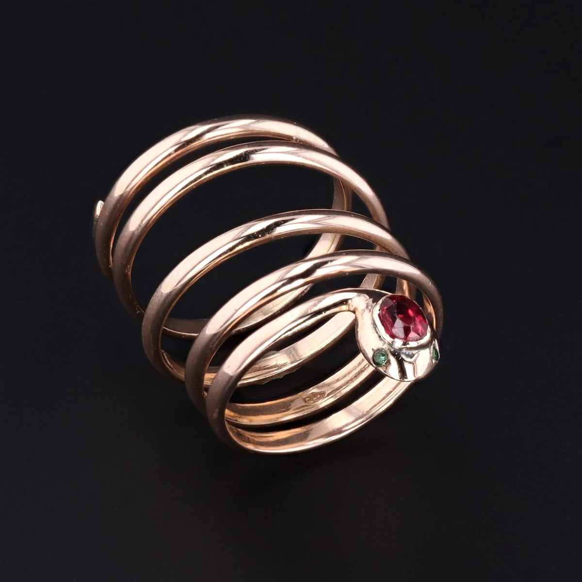 Antique Snake Ring | 14k Gold Snake Ring - Trademark Antiques